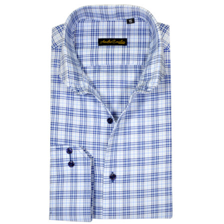 Blue Multi Color Formal Shirt