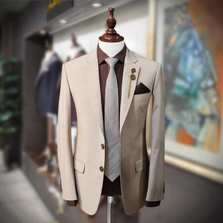 Luxury 2 Piece Skin Suit with Polyester Mix Fabric