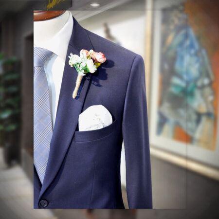 Blue Sapphire two piece suit