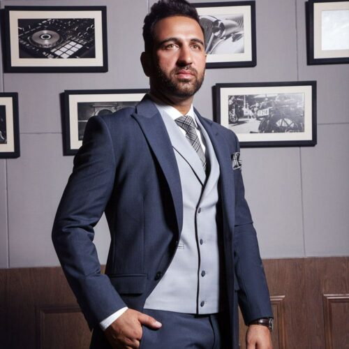 Bluish Grey 3 Piece Suit