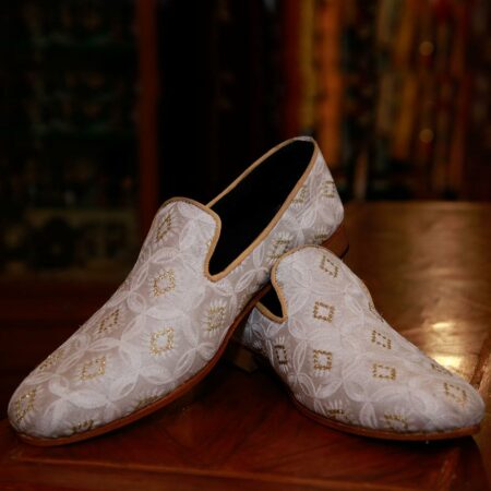 Off White Suede Loafers 1