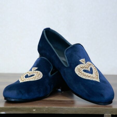 Spade Blue Suede Crest 2