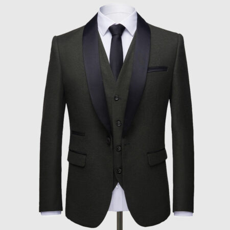 Army Color 3 Piece Suit