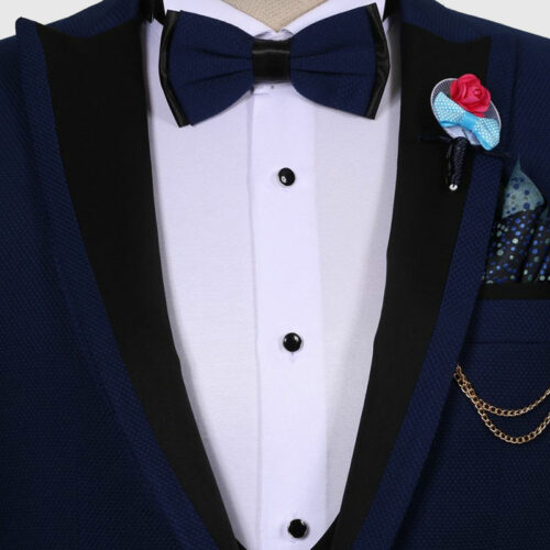 Dark Blue Tuxedo Wedding Suit