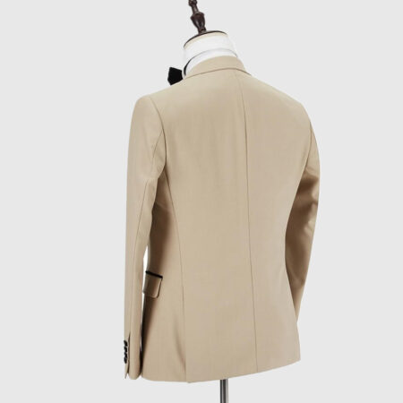 Off White Tuxedo Wedding Suit