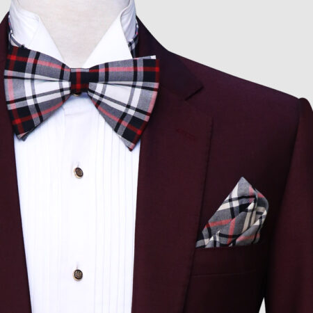 Burgundy Tuxedo Lapel