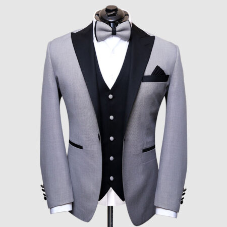 Mens Silver Tuxedo Suit