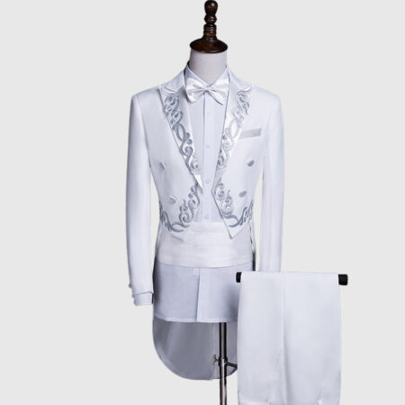 White British Morning Tuxedo Suit for Men