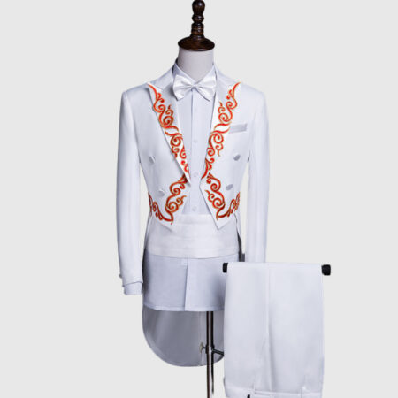 White Morning Tuxedo Suit for Men