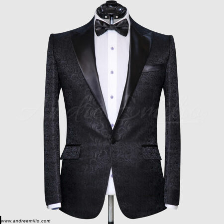 Deconstructed Textured Black Tuxedo