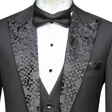 Glass Bead Detailing On The Lapel