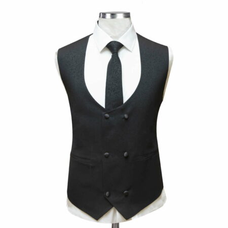 textured-black-waistcoat-for-men